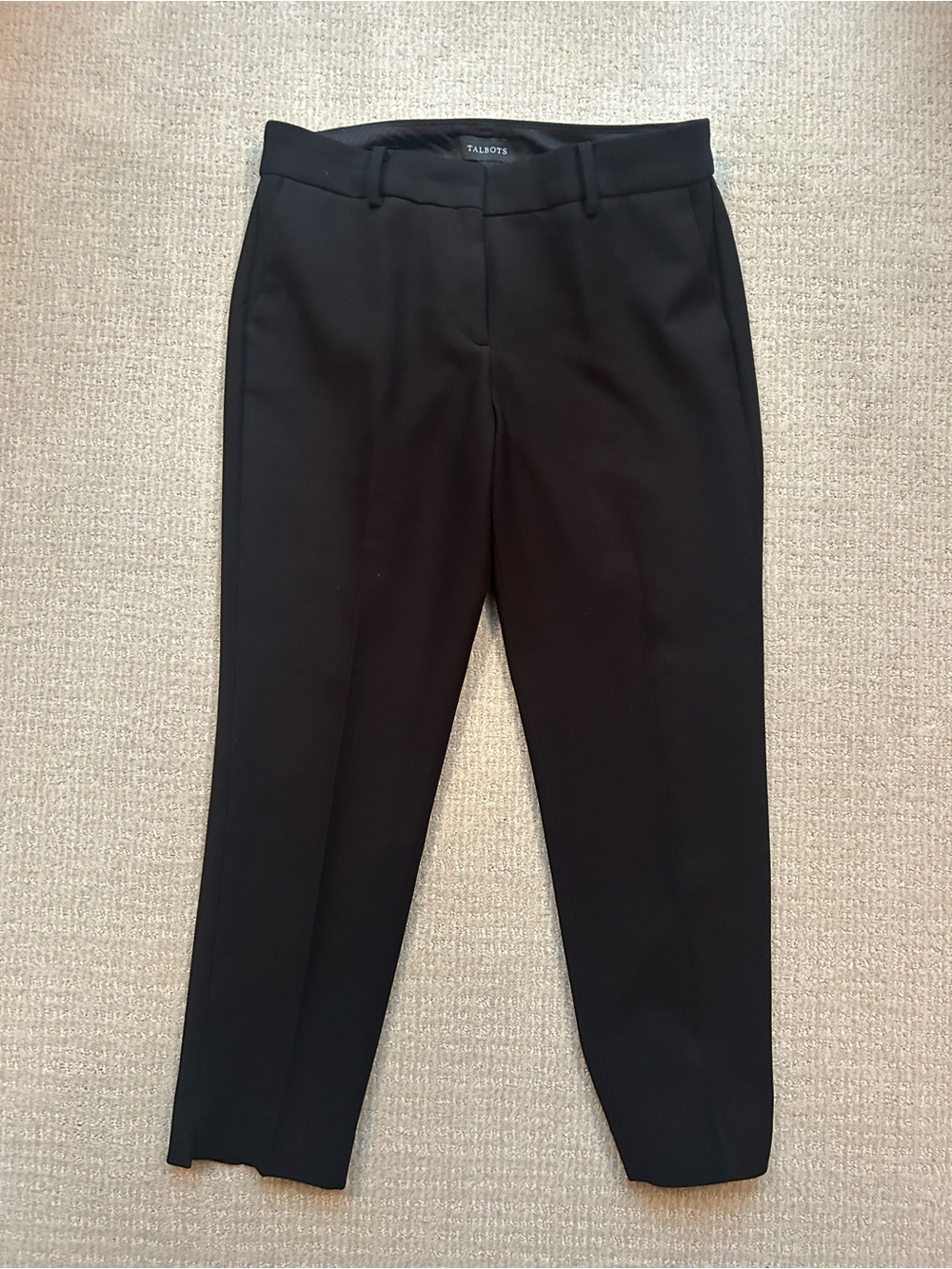 Talbots Hampshire ankle 8p Classic Black Tailored Pants